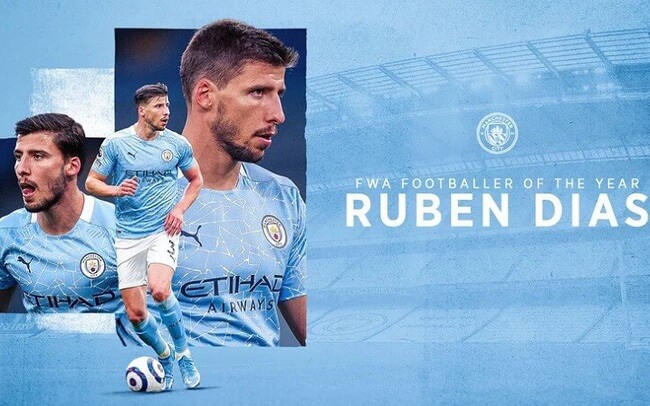 Top 10 trung vệ hay nhất thế giới 2023: Ruben Dias