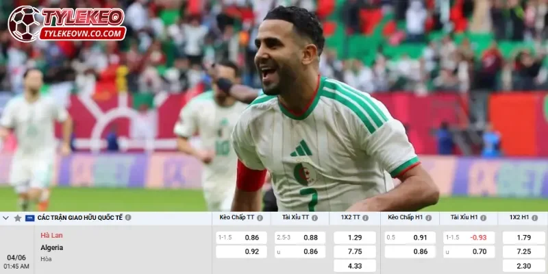 Trận đấu Hà Lan vs Algeria khả năng cao nhiều bàn